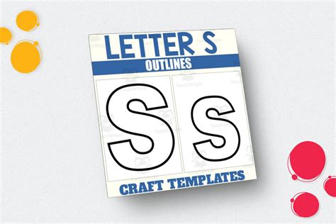 Letter S Outlines for Alphabet Crafts by Teach Simple