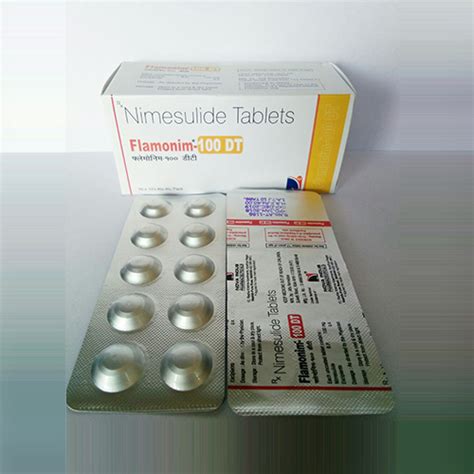 Falmonim 100 Dt - Nimusilide Tablets - Nova Indus Pharmaceuticals