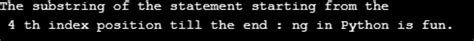 Image result for Python Substring Left