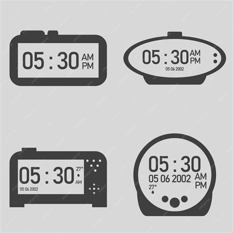 Digital Alarm Clock Vector 的图像结果