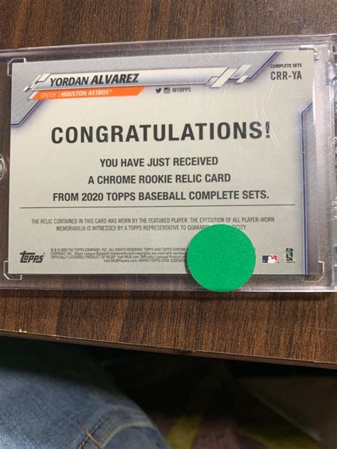 Yordan Alvarez #CRR-YA Prices [Rookie] | 2020 Topps Complete Set Chrome ...