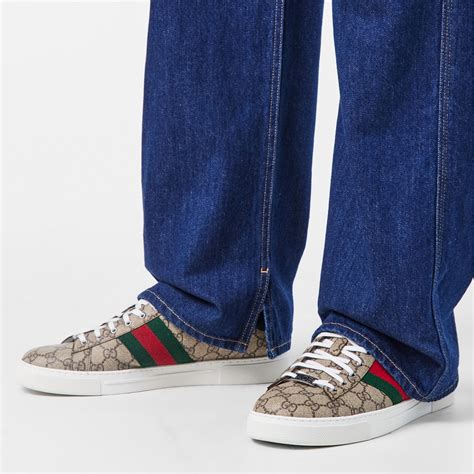 GUCCI | Men's Web Canvas Ace Trainers | Men | Low Trainers | Flannels