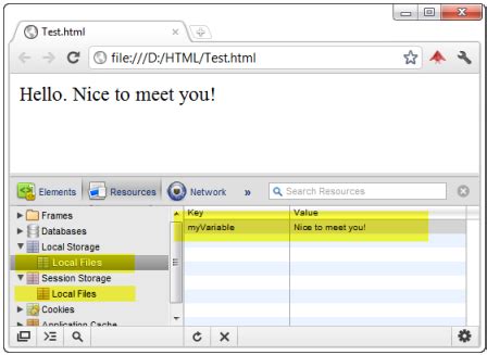 HTML Local Storage 的图像结果