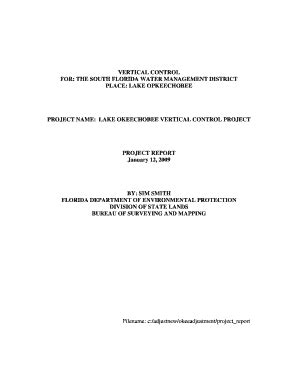 Fillable Online ftp sfwmd FOR: THE SOUTH FLORIDA WATER MANAGEMENT ...