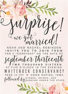 Wedding Announcement And Reception Invitation by We Got Married Wedding Elopement Invitation Wedding Announcement And Reception Invitation