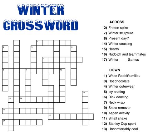 Large Print Easy Crossword Puzzles - 10 Free PDF Printables ...