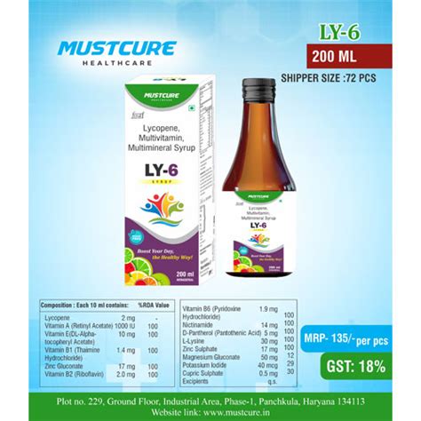 LY-6 Syrup Mustcure Healthcare LLP