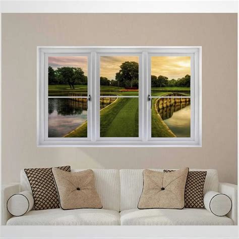 Buy Hole at TPC Sawgrass 3D Window Wall Decal Sticker Golf Island PGA ...