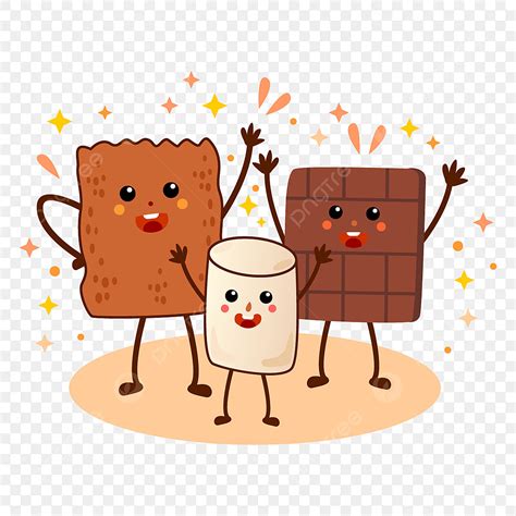 Ilustración De Smores Libro How Steven The Bear Invented S'Mores (en