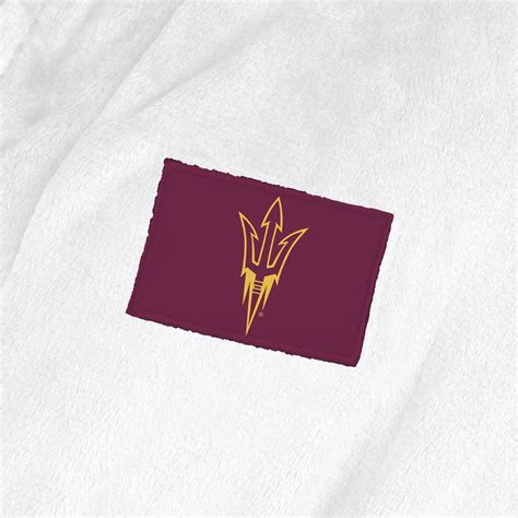 Hokku Designs NCAA Arizona State Sun Devils White Out Silk Touch Robe ...