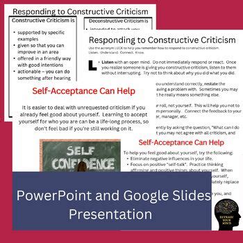 Image result for Receiving Constructive Criticism Lesson