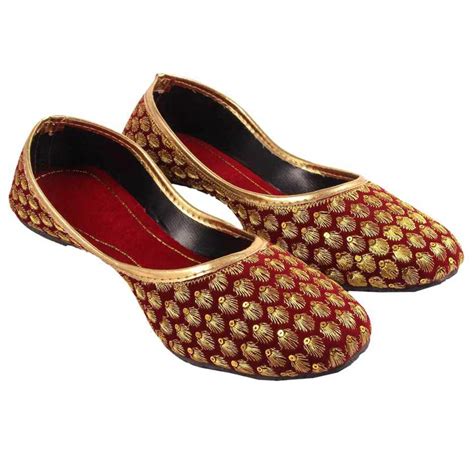 S.P. Mojari for Women (Size 8 UK/IND) Red: Buy Online at Low Prices in ...