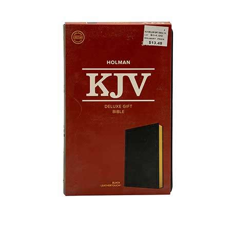 KJV Deluxe Gift Bible, Black LeatherTouch, Red Letter, Pure Cambridge ...