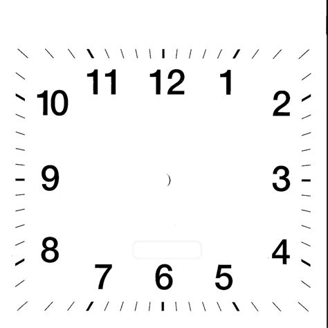 Blank Clock Faces for Exercises | Activity Shelter