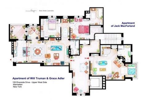 25 Perfectly Detailed Floor Plans of Homes from Popular TV Shows ...