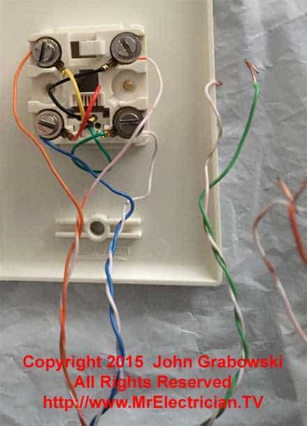 Phone Jack Wiring Color Code 的图像结果