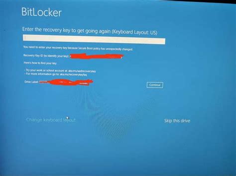 Image result for BitLocker Recovery Key Jump Over User