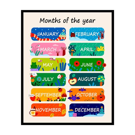 Free months of the year charts, Download Free months of the year charts ...
