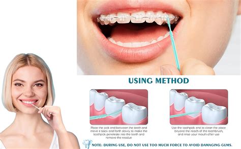 200PCS Toothpick,Interdental Brush for Teeth,Double Head Dental Floss ...