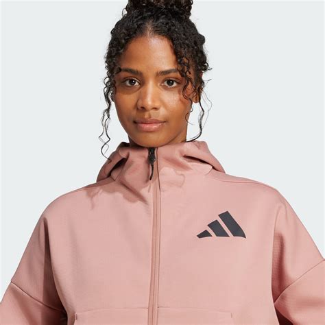 adidas adidas Z.N.E. Full-Zip Hoodie - Pink | adidas UAE