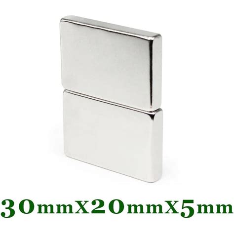 Rectangular Super Strong Magnet 30x20x5 mm