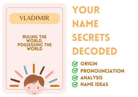 Vladimir - Slavic Boy Name Meaning and Pronunciation