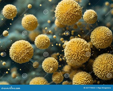 Pollen Particles Under Microscope Stock Photo - Image of honeycomb ...