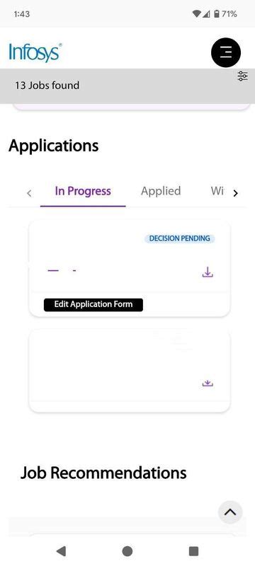 My application status is showing decision pending after giving ...