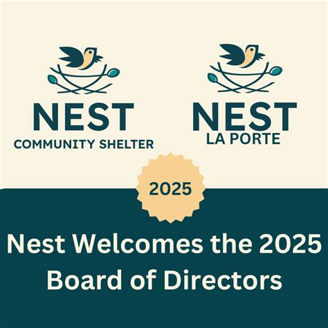 Nest Community Shelter Welcomes New Board Leadership for 2025 as ...