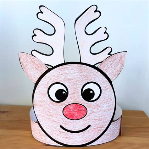 Free Printable Reindeer Headband Craft for Christmas - Simply Full of ...