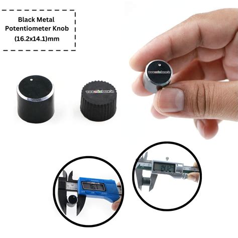 High-Quality Black Metal Potentiometer Knob | Durable & Stylish Control ...
