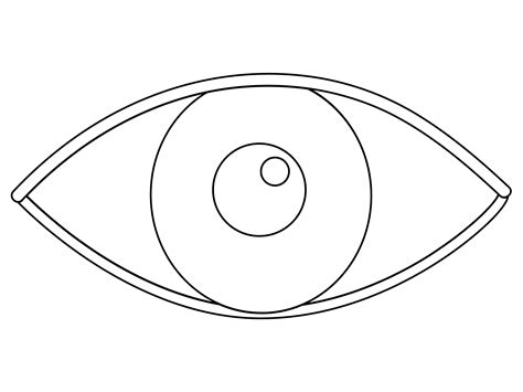 Eye coloring page - ColouringPages