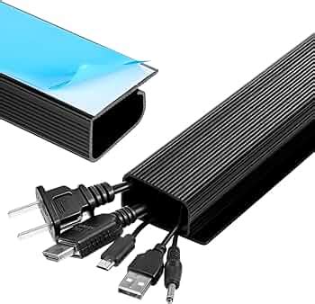 Serplex 2Pcs Cable Management Under Desk, 15.7" Self-Adhesive Cable ...