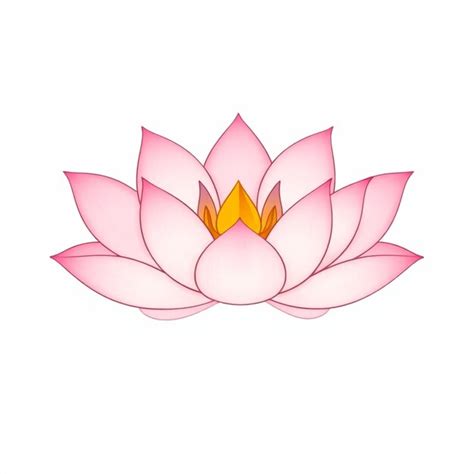 A drawing of a pink lotus flower | Premium AI-generated vector