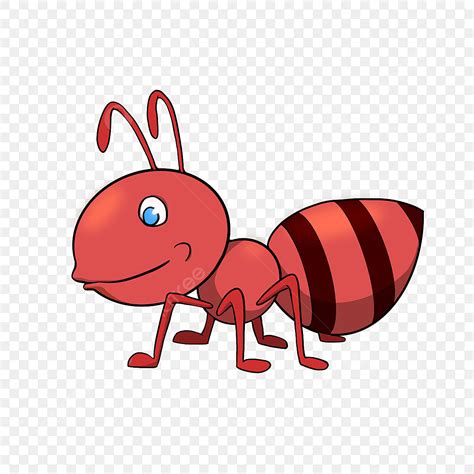 Red Ant Clipart Hd PNG, Cartoon Style Red Ant Clipart, Cartoon Ant ...