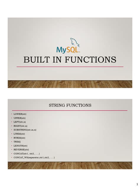 Image result for MySQL Database Functions