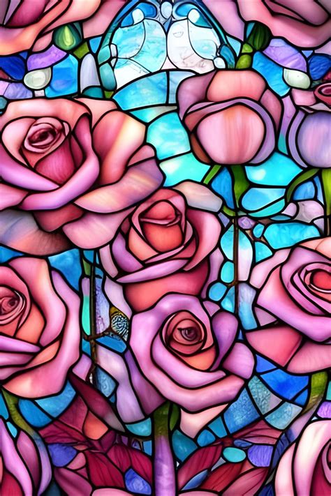 Stained Glass Roses | Art, Stained glass art, Stained glass