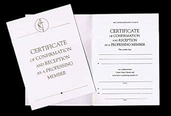 Buy United Methodist Covenant I Confirmation and Reception Certificate ...