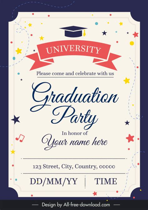 Image result for Invitation Card Design for Graduation