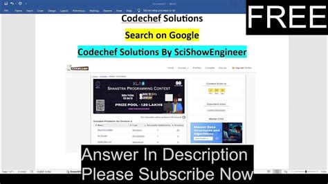 Image result for CodeChef Starters 41 Solutions