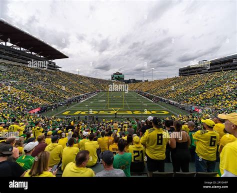 Autzen Stadium during a NCAA Football game between the Colorado ...