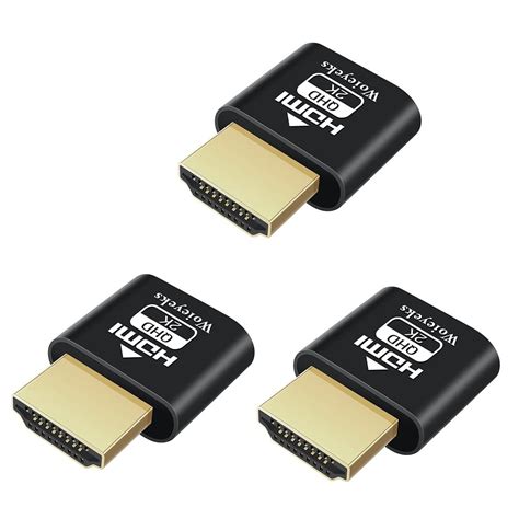 HDMI Dummy Plug Headless Ghost Display Emulator/Virtual Monitor ...