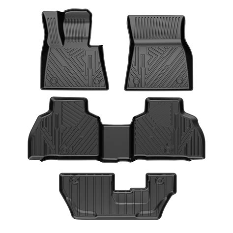 T TGBROS Custom Fit for Floor Mats BMW X7 2019-2023 All-Weather Black ...