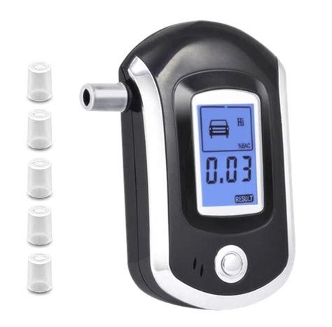 Real Instruments Alcohol Tester ALC AT6000 Breath Analyzer Detector ...