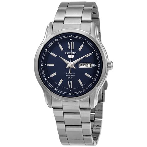 Buy Seiko Seiko 5 Automatic Blue Dial Stainless Steel Men's Watch ...