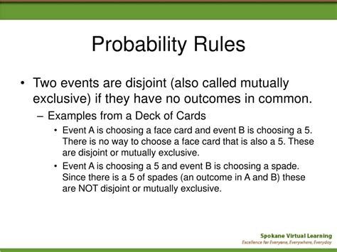Image result for Probability Complement Disjoint Events