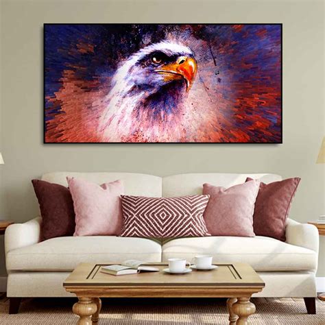 Eagle Abstract Art Canvas Wall Painting – Vibecrafts