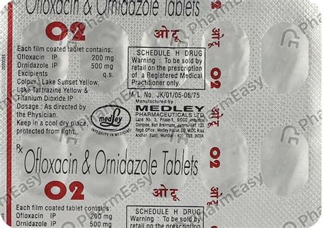 O2 Strip Of 10 Tablets: Uses, Side Effects, Price, Dosage & Composition ...