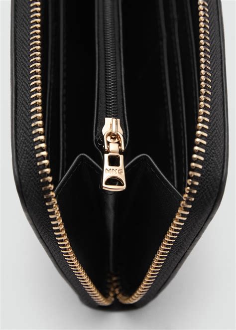 Saffiano-effect wallet - Women | MANGO Philippines