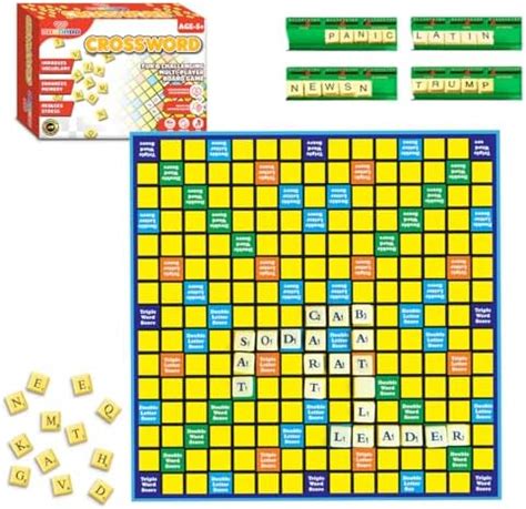 Buy Wembley Crossword Board Game for Kids Adults with 100 Letters ...